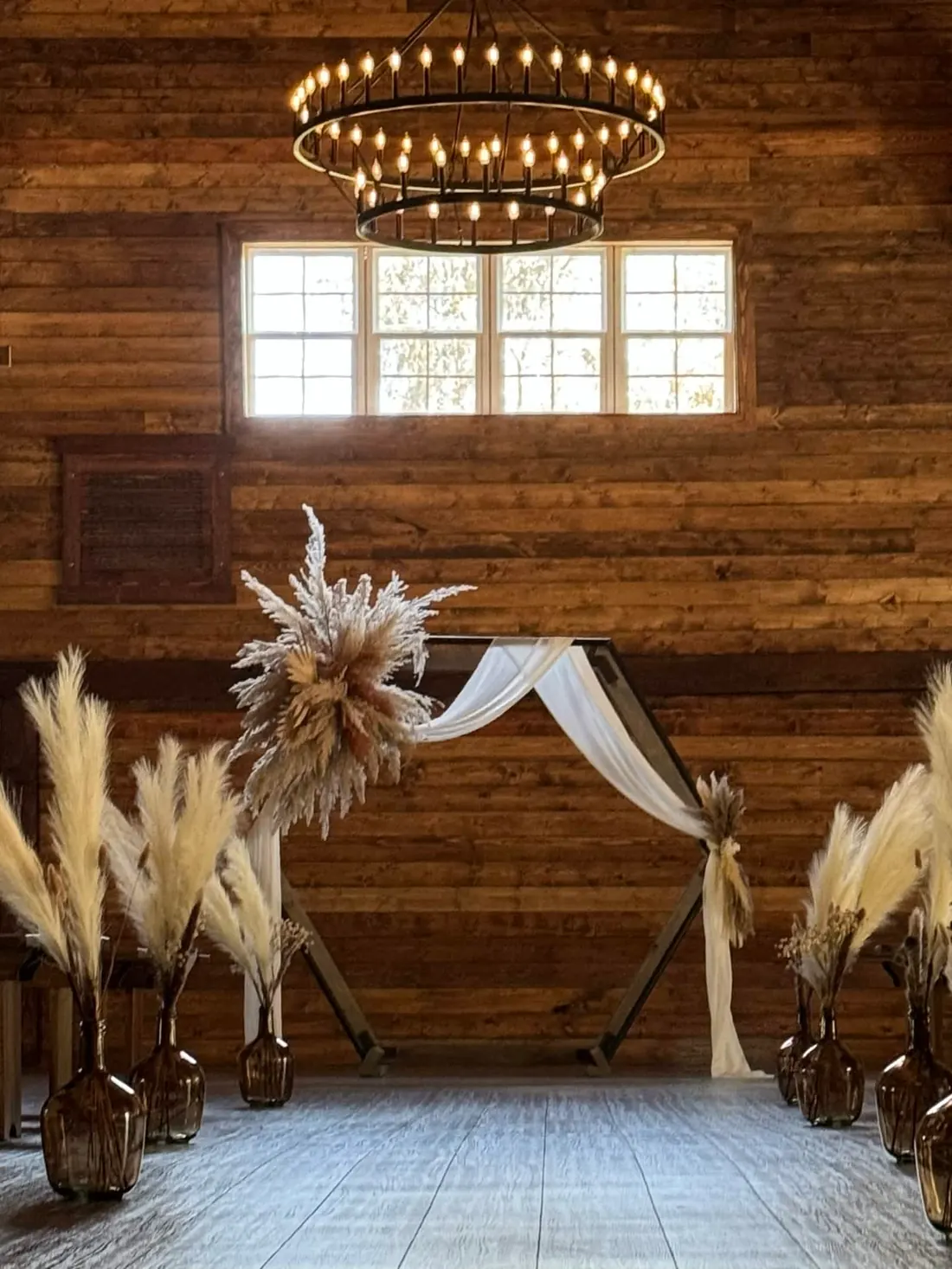 Barn Ceremony Setup